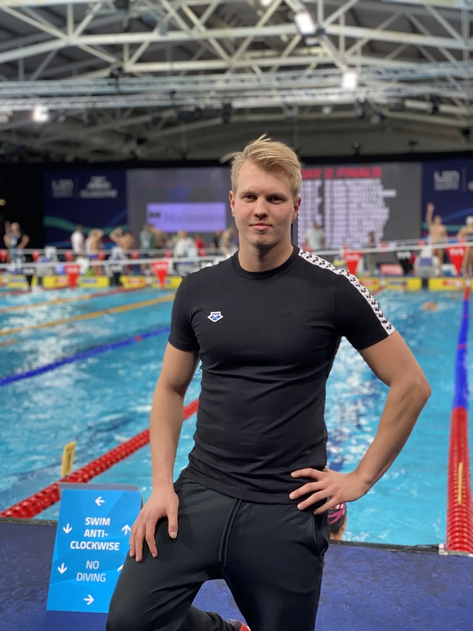Swimming coach Dominik Vavrečka